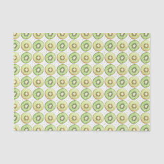 Papel De Seda Watercolor Green and Yellow Kiwi Slices