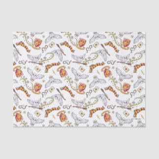 Papel De Seda Watercolor GRYFFINDOR™ Hedwig Pattern