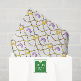 Papel De Seda Watercolor Mardi Gras Beads