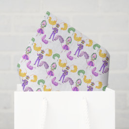 Papel De Seda Watercolor Mardi Gras Party