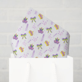 Papel De Seda Watercolor Mardi Gras Party