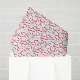 Papel De Seda Watercolor Santa Christmas Cocktail Party