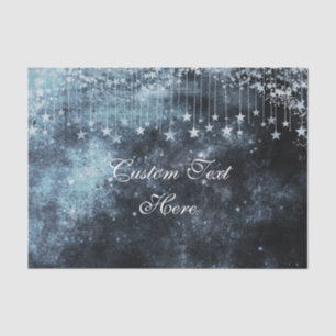 Papel De Seda Watercolor Starry Night Celestial Custom Wedding