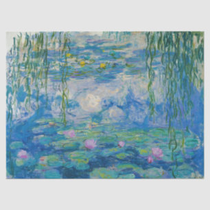 Papel De Seda Waterlilies por Claude Monet