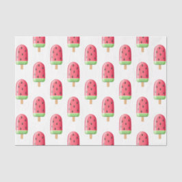 Papel De Seda Watermelon Popsicle (serie roja Design 41)
