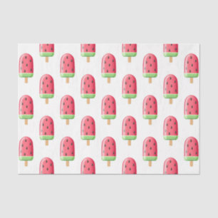 Papel De Seda Watermelon Popsicle (serie roja Design 41)