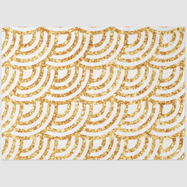 Papel De Seda Wave Gold Sun Purpurina Boho Popular Collection (Anverso)