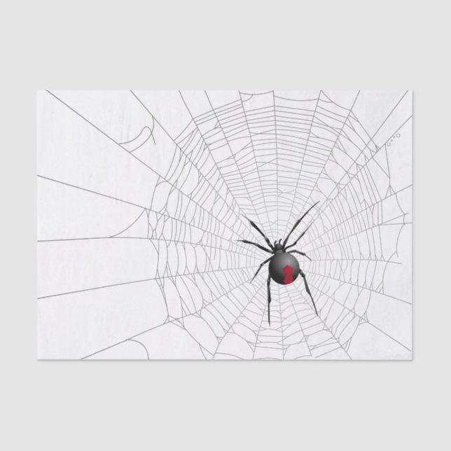 Papel De Seda Web de araña de la viuda negra (Anverso)