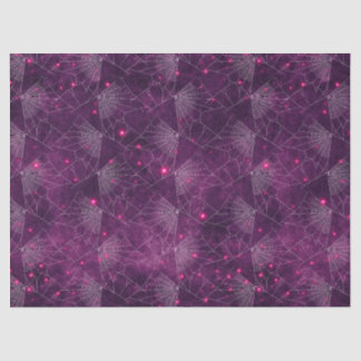 Papel De Seda Webs de arañas en la página Purple Decoupage