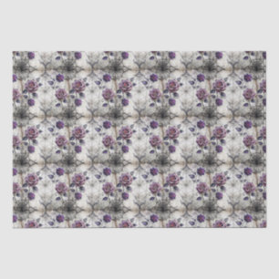 Papel De Seda Webs de época y patrón de Rosas góticos