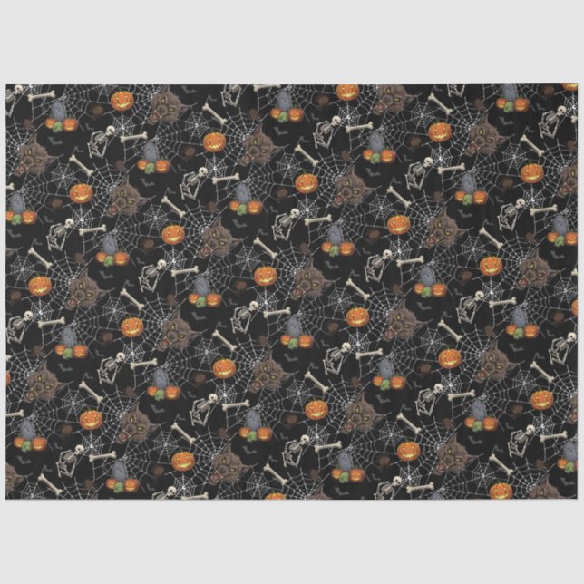 Papel De Seda 🐺 Werewolf Halloween 🎃 💀 (Anverso)