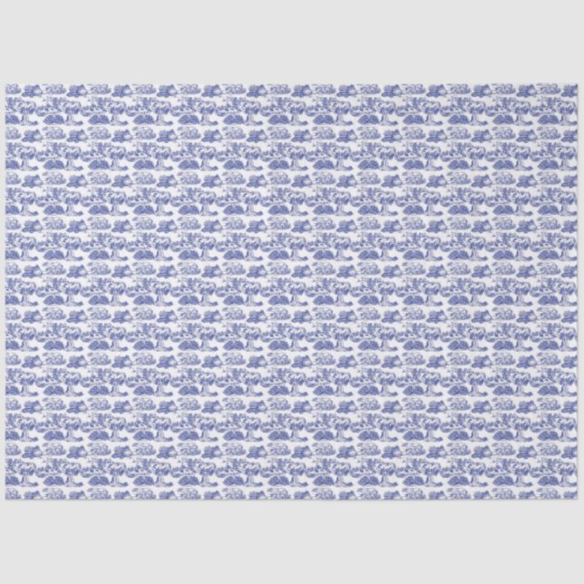 Papel De Seda WHEATEN Terrier Blue Toile (Anverso)