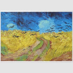 Papel De Seda Wheatfield con cuervos, Van Gogh