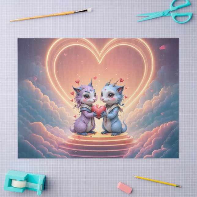 Papel De Seda Where Two Souls Choose Forever  (Artesanía)