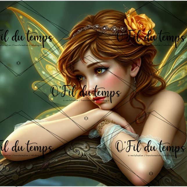 Papel De Seda Whimsical Child Fairy - Decoupage Paper (Subido por el creador)