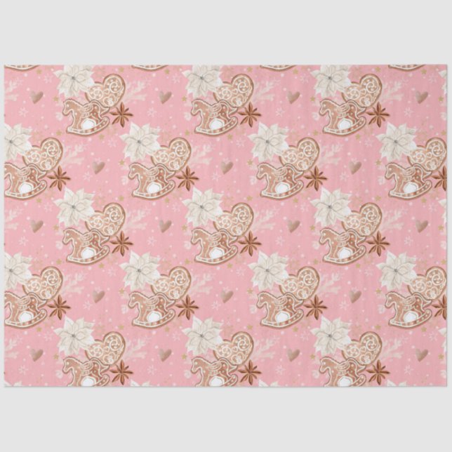 Papel De Seda Whimsical Christmas Cookie Design (Anverso)