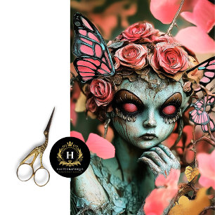 Papel De Seda Whimsical Fairy Gothic Paris Gargoyle Decoupage