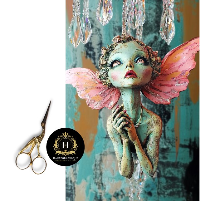 Papel De Seda Whimsical Gothic Gargoyle Fairy Decoupage (Subido por el creador)