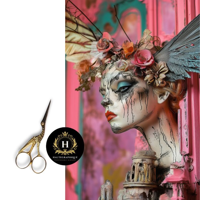 Papel De Seda Whimsical Gothic Paris Gargoyle Decoupage (Subido por el creador)