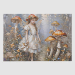 Papel De Seda Whimsical Mushroom Fairy Decoupage