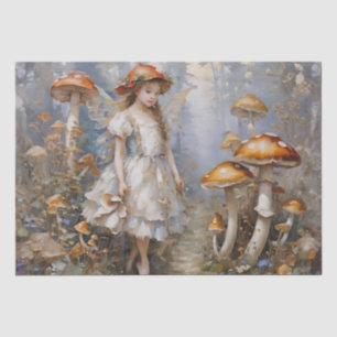 Papel De Seda Whimsical Mushroom Fairy Decoupage