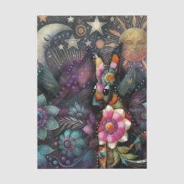 Papel De Seda Whimsical Southwest Coyote Animal Decoupage