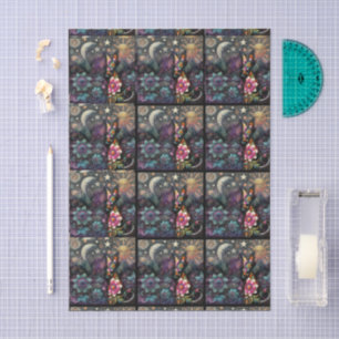 Papel De Seda Whimsical Southwest Coyote Tiled Decoupage