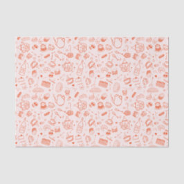 Papel De Seda Whimsical Style Tea Fiesta Doodle