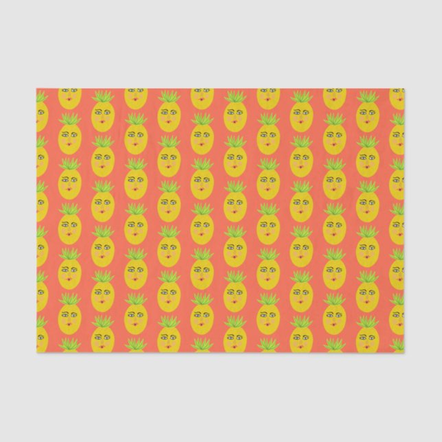 Papel De Seda Whimsical Sweet Pineapple Gift (Anverso)