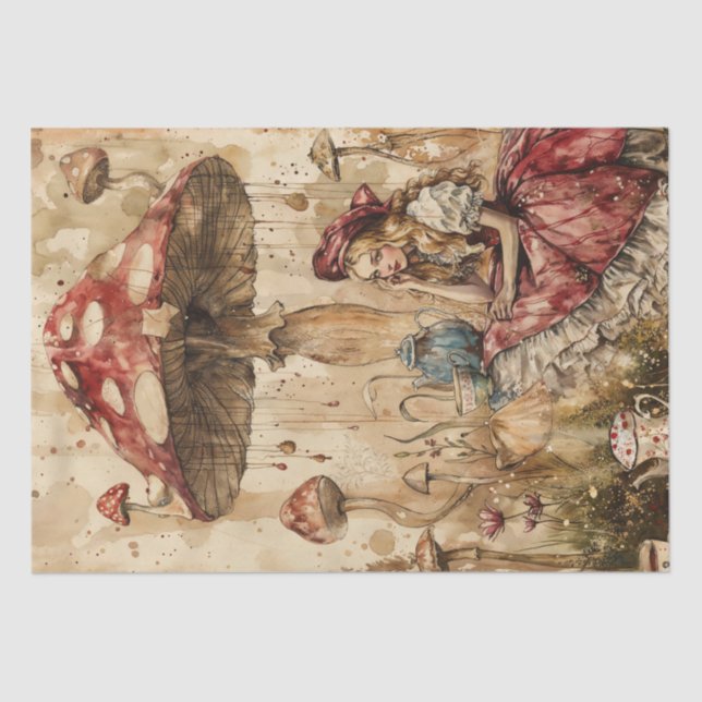 Papel De Seda Whimsical Wonderland Tea Fiesta (Anverso)