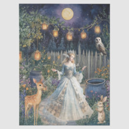 Papel De Seda Whimsical Woodland Animals & Fairy Decoupage Paper