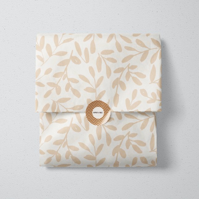 Papel De Seda Whisperleaf- Botánica Sutil en Crema y Beige (Subido por el creador)
