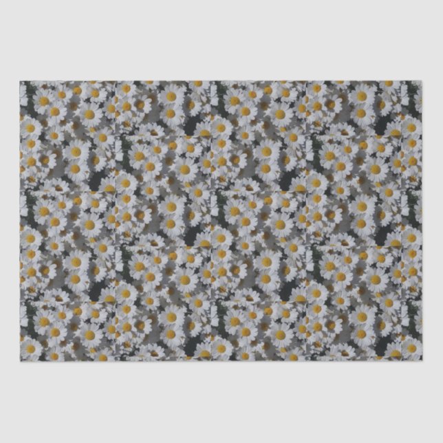 Papel De Seda White Daisies (Anverso)