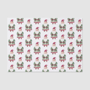 Papel De Seda White Green Red Merry Christmas