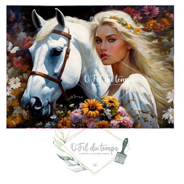 Papel De Seda White horse majesty v3 (Subido por el creador)