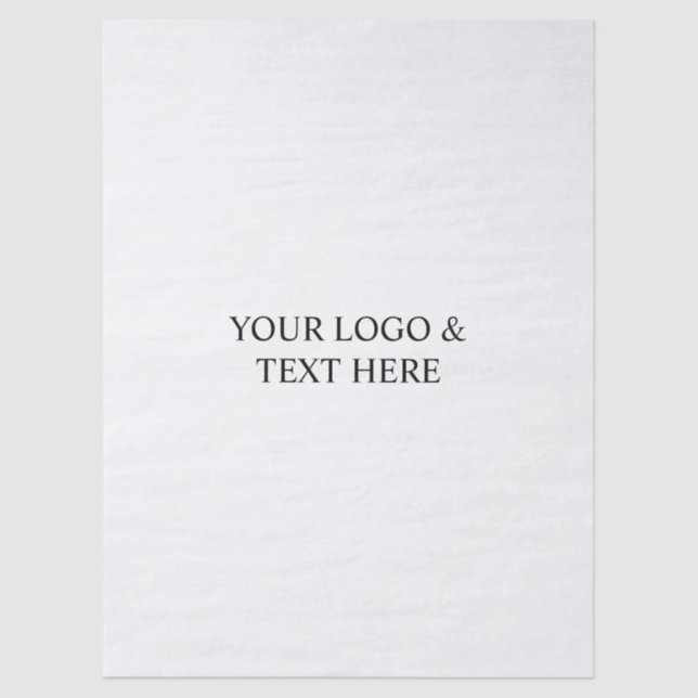 Papel De Seda White Personalized – Your Logo & Text Here (Anverso)