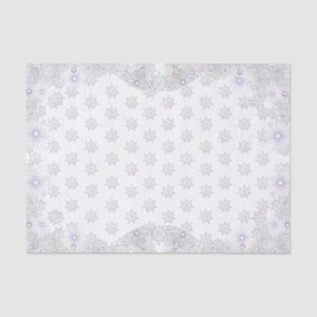 Papel De Seda white snowflake (Anverso)