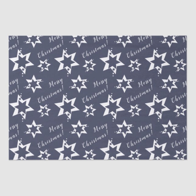 Papel De Seda White Stary - ¡Feliz Navidad! Morado (Anverso)