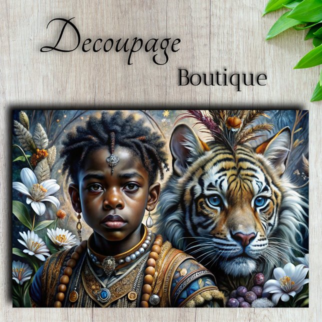 Papel De Seda Wild Grace Decoupage (Wild Grace Decoupage Tissue Paper)