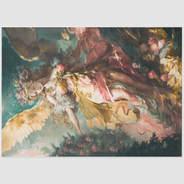 Papel De Seda Wild Rosa Angel (Anverso)