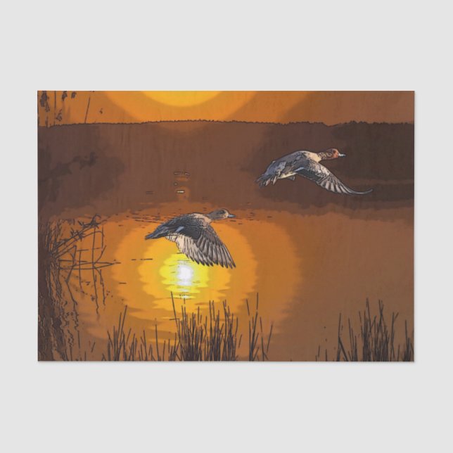 Papel De Seda Wilderness Sunset Duck (Anverso)