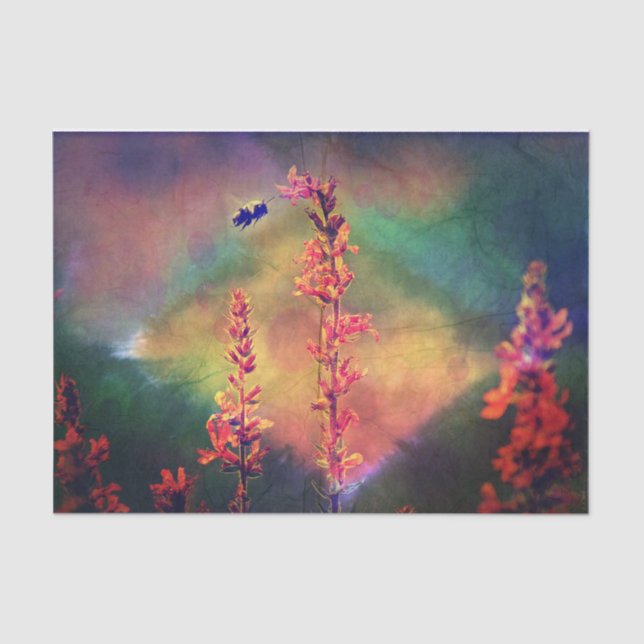 Papel De Seda Wildflowers N Bee Autumn Diamond (Anverso)