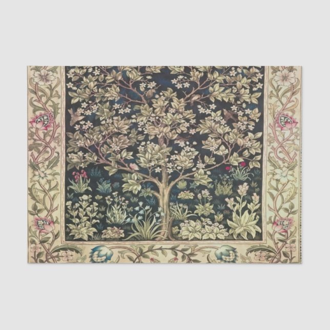 Papel De Seda Willam Morris hermosos diseños y creaciones,Vint (Anverso)