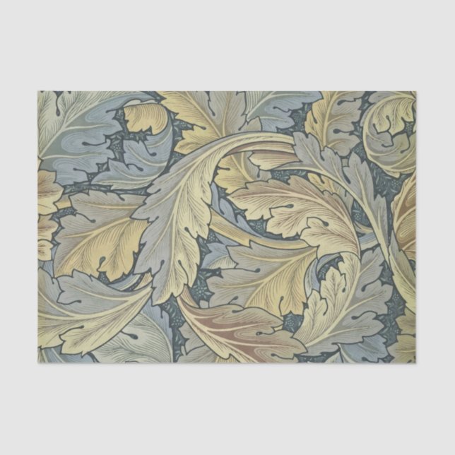 Papel De Seda William Morris Acanthus deja el Art Nouveau floral (Anverso)