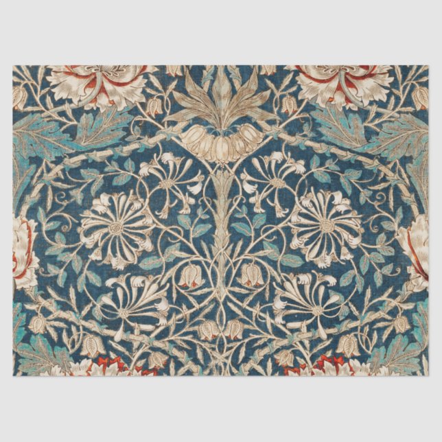 Papel De Seda William Morris Antique Honeysuckle Floral (Anverso)