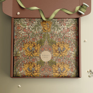 Papel De Seda William Morris Art Nouveau Floral Antiguo