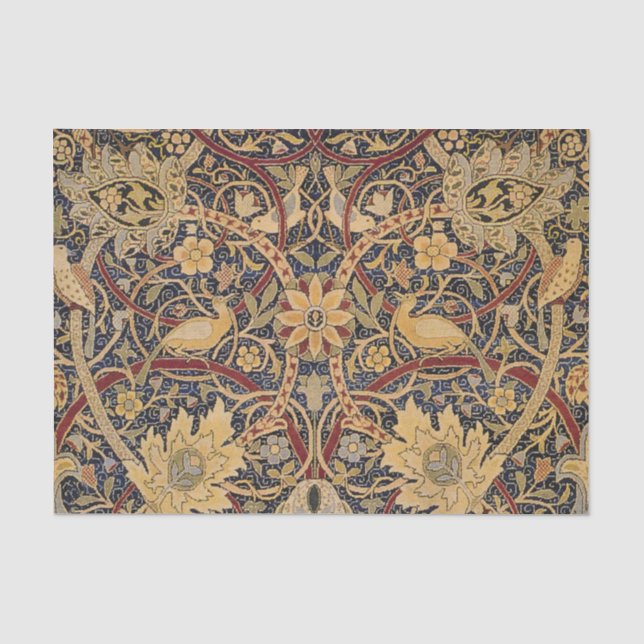 Papel De Seda William Morris Bullerswood Faux Tapestry (Anverso)