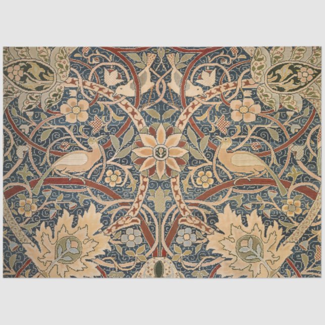 Papel De Seda William Morris Bullerswood Faux Tapestry (Anverso)