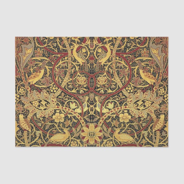 Papel De Seda William Morris Bullerswood Faux Tapestry (Anverso)