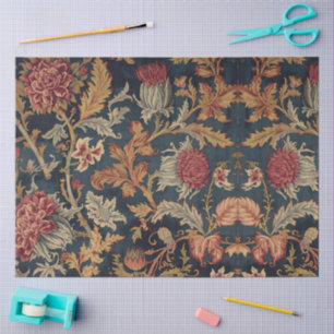 Papel De Seda William Morris cardo escocés floral vintage 